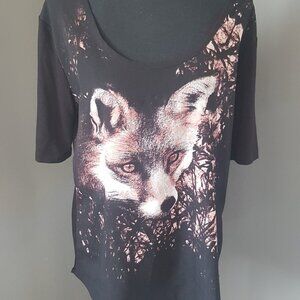 Le Chateau Fox Blouse Size XL